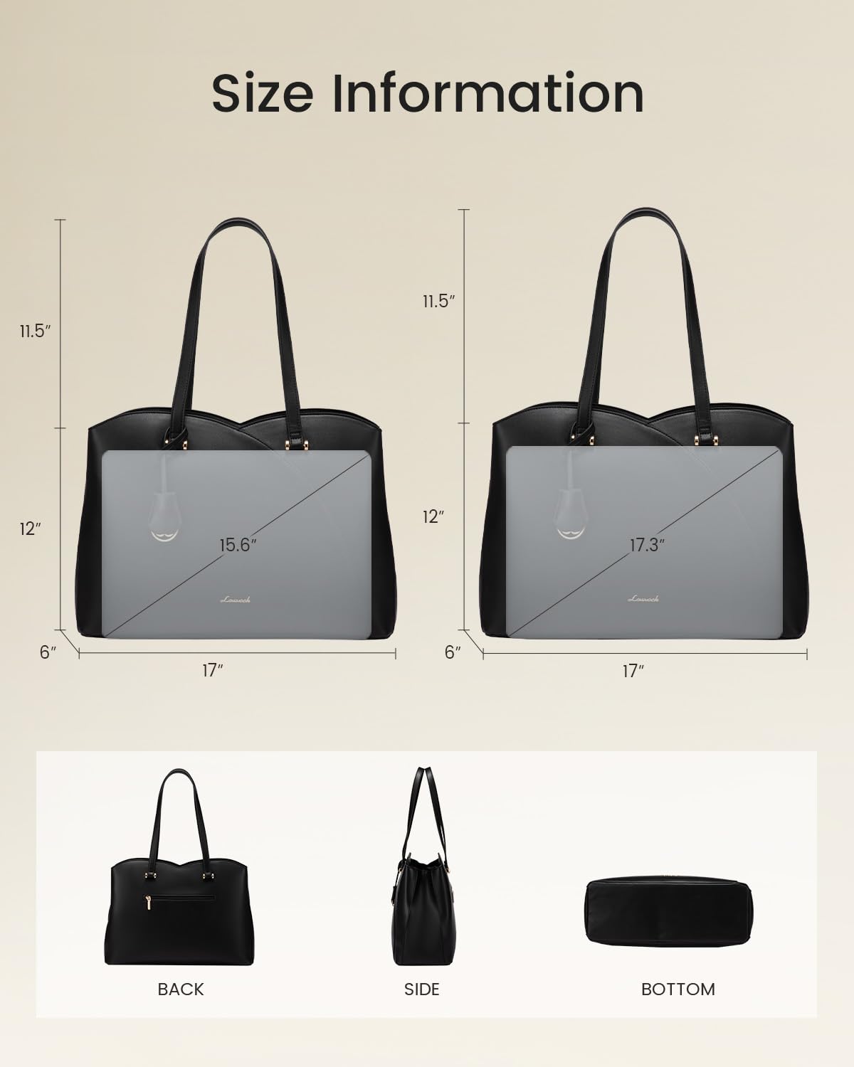 LOVEVOOK Damestas — Elegant, Ruim & Comfortabel voor Elke Generatie