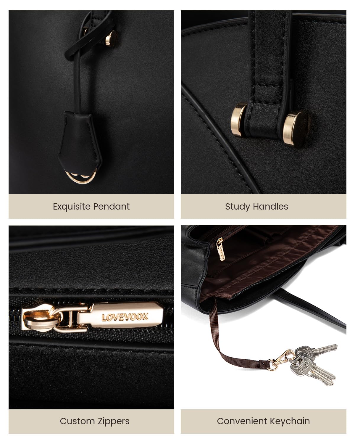 LOVEVOOK Damestas — Elegant, Ruim & Comfortabel voor Elke Generatie