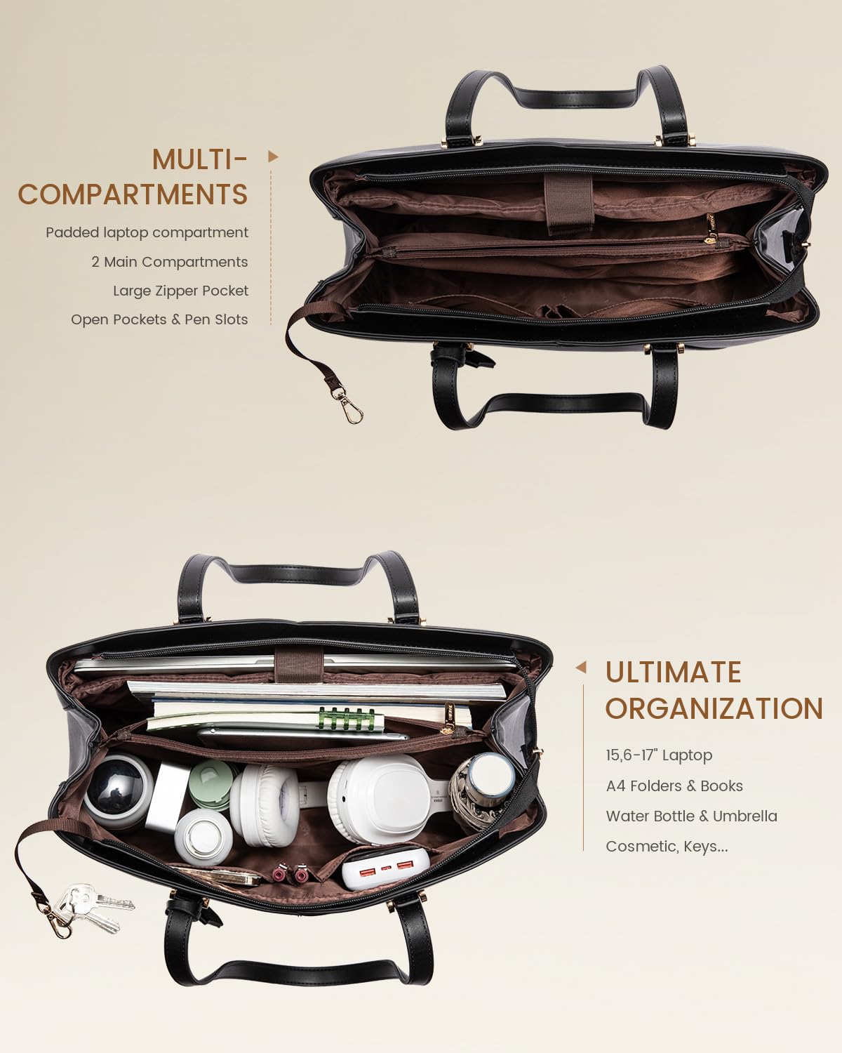 LOVEVOOK Damestas — Elegant, Ruim & Comfortabel voor Elke Generatie